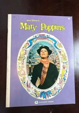 Vintage 1964 Walt Disney's Mary Poppins Softcover Book (Golden Press)